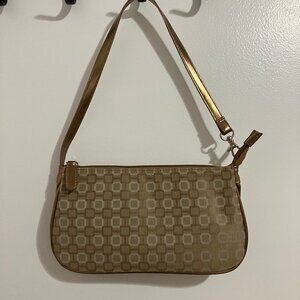 Taupe/Metallic Clutch Small Wallet